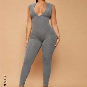 Low cut jumpsuit